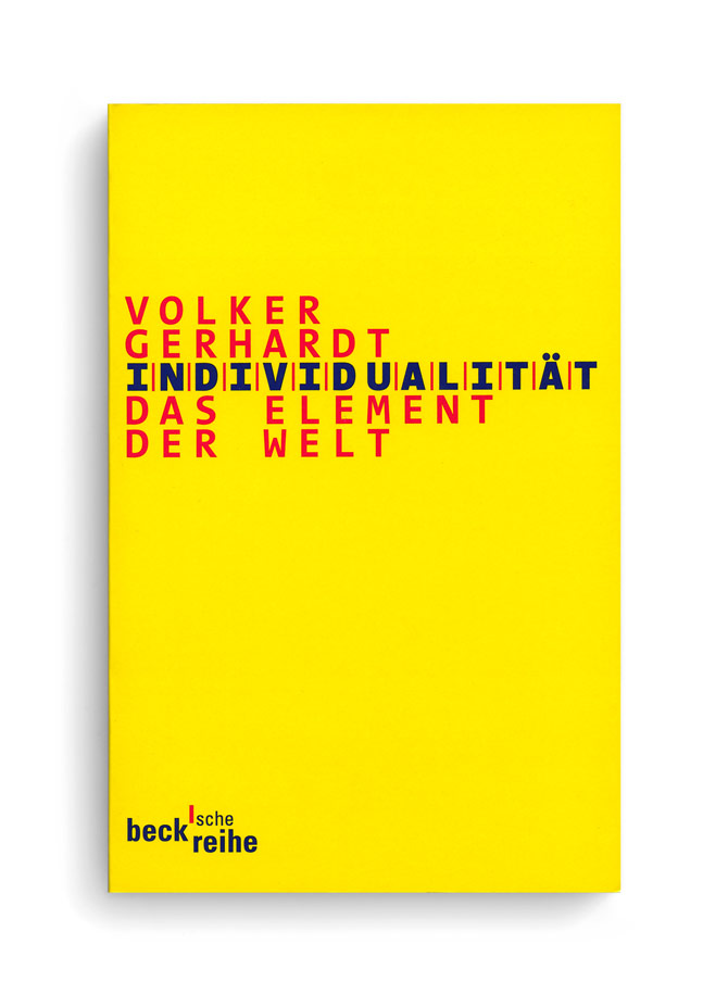becksche reihe. Volker Gerhardt: Individualität